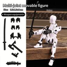 13 Colors Adjustable Multi-Joint Movable Action Figure - 3D Printed Poseable Doll Doll With Accessories DIY Assembly Kit Suitable For Children 3 Years And Above Creative Birthday Gift For Boys And Girls Cool Desktop Decoration - Multicolor - View 5