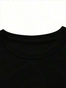 Manfinity Roughcore Men's Casual Short Sleeve Crew Neck T-Shirt With Creative And Versatile Playing Card Graphic Design - 黃色 - 查看 6