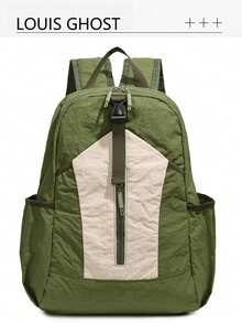 Esta mochila multifuncional es un artículo esencial para estudiantes que se desplazan, viajes a corta distancia y compras diarias. Disponible en 4 colores, cambia fácilmente entre estilos frescos, retro, minimalistas y al aire libre. Diseño de almacenamiento multicapa, práctico y totalmente funcional. - Multicolor - Ver 12