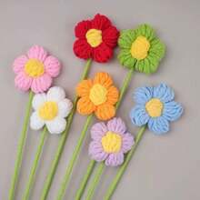 7朵手工钩编泡泡花，手工钩编花束，手工钩编泡泡花，毛线花，钩编装饰品，适合求婚花束、情人节、母亲节、毕业季、家居装饰 - 彩色 - 查看 10