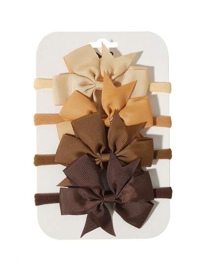 Bộ 4 phụ kiện nơ cài tóc, phụ kiện đội đầu đa năng hàng ngày, nhiều màu sắc để lựa chọn, là món quà tuyệt vời.