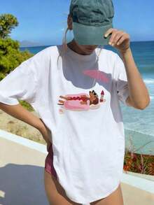 Women T-Shirts - White - View 5