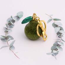 Llavero creativo con forma de pera, accesorio de bolso con tema de fruta, colgante, accesorio para mochila, anillo de llave - un regalo de joyería para amigos - Multicolor - Ver 11