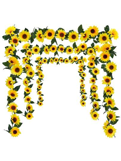3 Bộ Vòng Hoa Hướng Dương Nhân Tạo, Dây Hoa Hướng Dương Giả, Trang Trí Hoa Vàng, Cây Treo, Trang Trí Tường Hoa. Cây Xanh Nhân Tạo, Phông Nền Đám Cưới, Trang Trí Trong Nhà, Vòng Hoa Tiệc, Trang Trí Mùa Hè, Dây Hoa Thẩm Mỹ, Thân Mềm. Trang Trí Phông Nền Đám Cưới, Treo Tường Phòng Khách, Trang Trí Hàng Rào Vườn Ngoài Trời, Trung Tâm Bàn Ăn, Phông Nền Chụp Ảnh Hoa, Trang Trí Lan Can Cầu Thang.