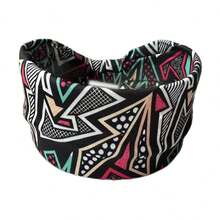 1条波西米亚印花发带，吸湿排汗运动瑜伽发带，女士沙滩配饰夏季穿搭 - 彩色 - 查看 15