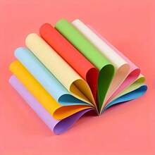 50/100 Sheets Colored A4 Paper, 10 Colors, Origami Material, Educational Paper, Suitable For Copying, Printing, Origami Crafts And DIY, 10 Colors - Multicolor - View 3