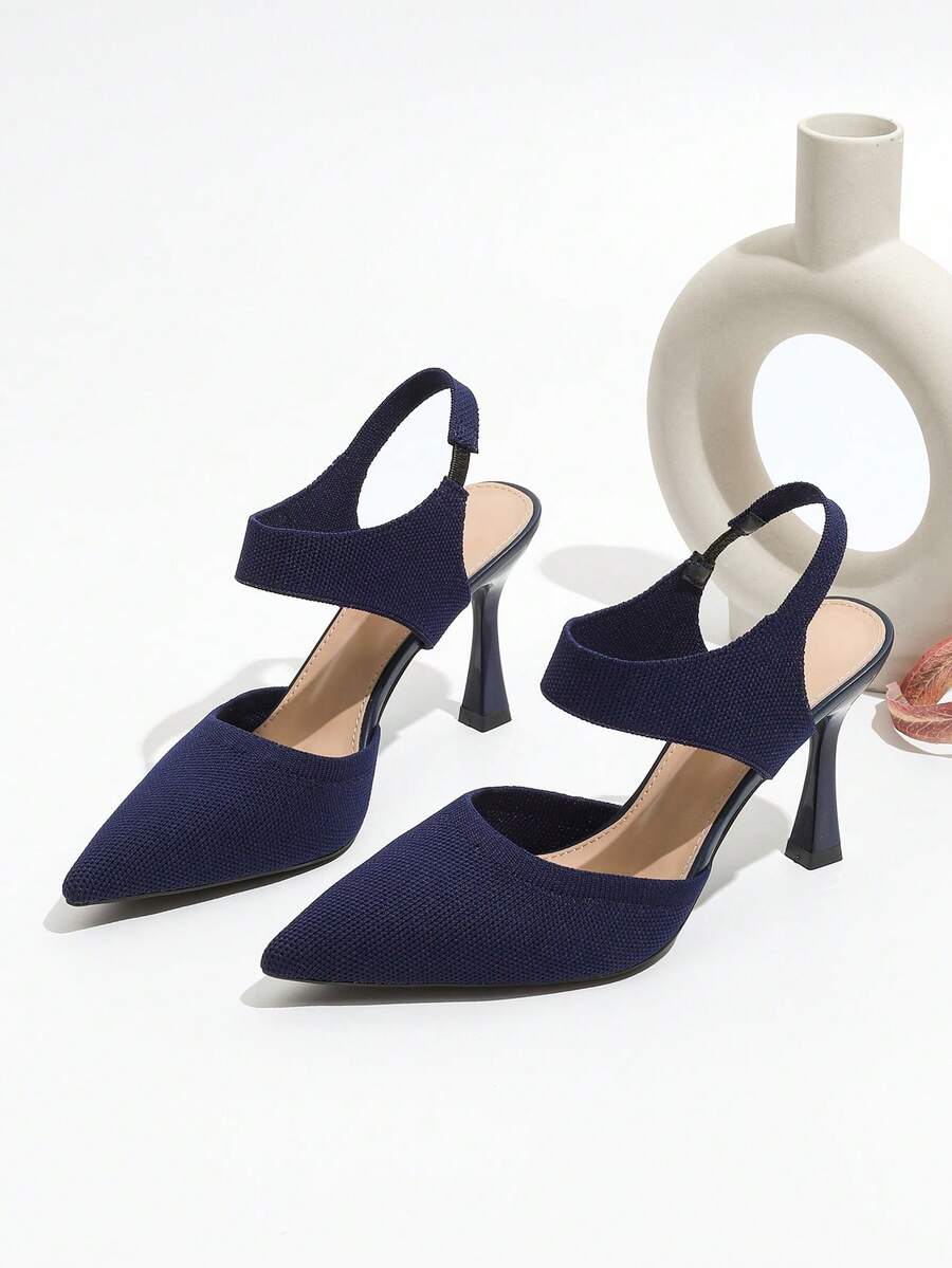 2026 New Pointed Toe Backstrap High Heels, Comfortable For Commuting - Royal Blue - View 1