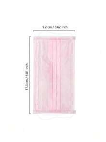 50pcs/Pack Disposable Pink Face Masks, Individually Packaged Reusable Pink Masks - Non-Medical, Double-Layer Protective Masks, Suitable For Daily Wear, Decoration, And As Women's Accessory - One Size - View 6