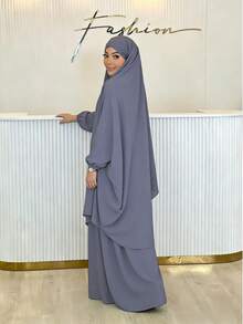 1 Set Women's Lightweight Luxury Bolero With Elastic Cuffs, Loose And Comfortable Fit, Suitable For Any Body Type, Ideal For Daily Wear, Abaya, Hijab And Skirt,Beach,Holiday - Multicolor - View 4