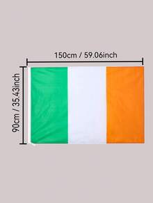 1pc Ireland National Flag 90x150CM / 3x5 Feet, Large Irish Flag Banner - Double-Sided Design, Suitable For Egypt Party Decoration, World Cup Football Party Bar Garden Indoor Outdoor Decor, Holiday Celebration - Ireland - View 4