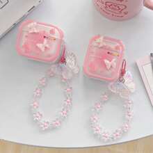 Bow-Knot 3D Butterfly Design Protective Case Compatible With Apple 4th Gen, Pro/3rd Gen, 2nd Gen, Cute Versatile Anti-Drop Bluetooth Earphone Cover - Multicolor - View 2