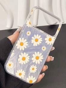 1个可爱雏菊图案透明软硅胶手机壳，防震防指纹防刮花，兼容 17/17 Air/17 Pro/17 Pro Max、16/16 Plus/16 Pro/16 Pro Max、15/15 Plus/15 Pro/15 Pro Max、14/14 Plus/14 Pro/14 Pro Max、13/13 Pro/13 Pro Max、12/12 Pro/12 Pro Max、11/11 Pro/11 Pro Max - 彩色 - 查看 3