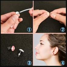 1060pcs Low Allergy Earring Making Kit, Includes Hypoallergenic Earring Hooks, Earring Posts, Butterfly Earring Backs, Earring Wires, Open Jump Rings And Other Jewelry Making Supplies - Golden/white K - View 4