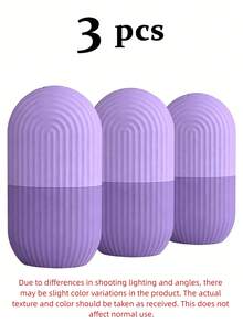 3/1pc Multi-Functional All-Scene Pink Ice Beauty Roller Facial Massage Tool, Premium Reusable Silicone Cold Compress Tool, Suitable For Home Self-Care, Facial And Eye Care, Acne Treatment, Skincare, Facial Gua Sha, Beauty Self-Care Ice Cube Mold - A - View 26