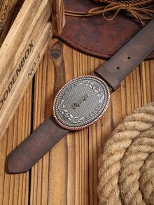 1条男女通用西式PU皮带，复古简约设计，适合日常佩戴 - BH1020 - 查看 22