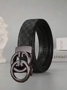 男士时尚休闲字母印花腰带 - 彩色 - 查看 8