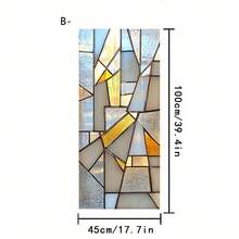 1/4pcsMinimalist And Refreshing Geometric Frosted Glass Window Stickers Are Reusable, Adhesive-Free, Opaque, And Heat-Insulating, Suitable For Bathrooms, Living Rooms, And Glass Decoration. - Frosted Stickers - View 14