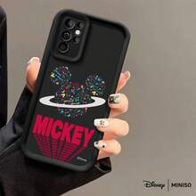 Miniso 名创优品迪士尼米奇星球TPU手机壳，红色“MICKEY”字母设计，兼容三星S26 Ultra/S26 Edge/S26 Plus/S26/S25 Ultra/S25 Plus/S25/S25FE/S25Edge/S24 Ultra/S24 Plus/S24/S24FE/S23FE/S23 Ultra/S23 Plus/S23/S22 Ultra/S22 Plus/S22/S21 Ultra/S21 Plus/S21/A15/A16/A17/A23/A24/A25/A26/A33/A34/A35/A36/A52/A53/A54/A55/A56/A71/A72/A73，圣诞礼物 - 黑色 - 查看 41