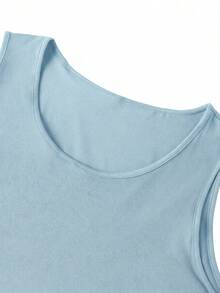 GRDR Men's Summer Casual Sleeveless Round Neck Tank Top - Baby Blue - View 6