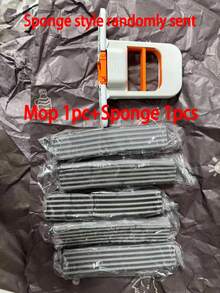 四件套：1个拖把 + 3个手持式桌面清洁海绵 - 紧凑型可伸缩干湿两用拖把，配有耐用海绵头和塑料材质，适用于厨房、客厅、浴室、办公室、汽车车窗、镜子等 - 多功能清洁工具，可用于浴室清洁，时尚手柄设计，海绵拖把，迷你厨房拖把，家居收纳，厨房和浴室必备清洁用品 - 多款式 - 查看 13