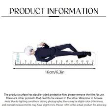 Jujutsu Kaisen 1pc Anime Fanart Ruler, Featuring Gojo, Yuji, Megumi, Nobara, Sukuna, Geto, Creative High-Quality Drafting Tool, Essential Student Stationery, Back-To-School Gift - A - View 9