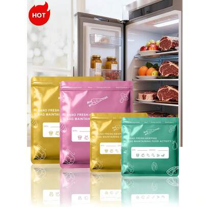 Bộ 30 túi đựng thực phẩm bằng giấy bạc tái sử dụng này - được thiết kế để đông lạnh thực phẩm tươi và dễ hỏng - có lớp lót kháng khuẩn và khóa kéo có thể đóng mở lại, trở thành giải pháp lưu trữ thiết yếu trong nhà bếp để chia khẩu phần và bảo quản thực phẩm.