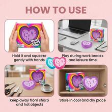 NEE DOH Love Pinch Music, Love Shape Daily Decompression And Decompression, Soft Feel And Slow Rebound, Fun Portable Toy - Màu tím - Xem 8