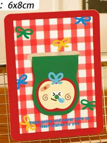 1pc Cute Magnetic Bookmarks With Apple Designs, Perfect For Students, Featuring Cartoon Characters. These High-Quality Stationery Bookmarks Are Also Great Gifts. - A - View 7