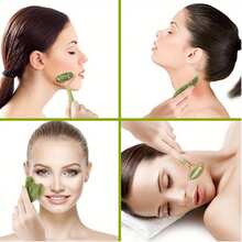 1/2/3 Pcs Jade Roller & Gua Sha Facial Massager Set – Face And Neck Massage Tools For Skincare, Beauty, Spa, Self-Care – Mother's Day Gift For Women – Esthetician Supplies - Multicolor - View 8