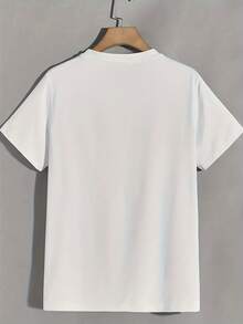 Camiseta Deportiva Casual de Verano 2026 para Hombre, de Manga Corta y Combinable con Todo - Blanco - Ver 2