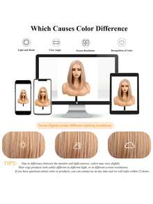 Tóc giả bob bồng bềnh màu vàng mật ong 14 inch, tóc giả ren phía trước 13x4 độ nét cao, tóc giả tổng hợp liền mạch không cần keo, phù hợp cho sử dụng hàng ngày và các bữa tiệc. - Làm nổi bật tóc vàng - Xem 8