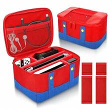 1pc Soft Carrying Case Suitable For Nintendo Switch And Switch OLED, Perfect For Storing Console And Pro Controller Accessories - View 6