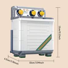 Bộ xếp hình đồ gia dụng cổ điển, đồ chơi lắp ráp máy giặt kiểu retro, bộ đồ chơi lắp ráp mô hình máy giặt sưu tầm, bộ mô hình lắp ráp tự làm, quà tặng sáng tạo cho Halloween, sinh nhật, Giáng sinh, Lễ Tạ ơn, hơn 500 mảnh ghép - Nhiều màu - Xem 6
