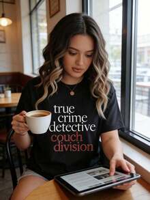 Camiseta de Mujer True Detective Couch Division R77T - Negro - Ver 4