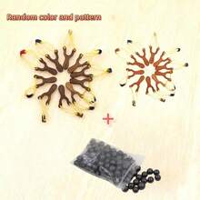 Shiny Red-Brown Clay Window Breaker Decor, Uniform Size, Adult Car/Outdoor Emergency, Party Decoration 2-In-1 - A - View 10
