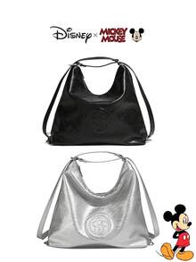 Disney Officially Licensed Mickey Mouse Print Fashionable Casual Women's Tote Bag And Backpack - Large Capacity Adjustable Strap, Business & General Use, Autumn/Winter, Women's New Year Gift - Multicolor - View 7