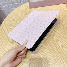 1 Ốp lưng trong suốt hình ngôi sao màu hồng, có chân đế từ tính đa góc và chức năng tự động tắt/mở màn hình, tương thích với iPad Pro/Air, và Pad 5/6/7. - Nhiều màu - Xem 6