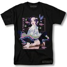 Waifu Anime Shirt Overlord Albedo Waifu Senpai Manga Graphic T-Shirt - 黑色 - 查看 1