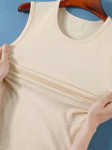 Áo tank top nam GRDR mùa hè không tay, màu trơn, vai hẹp, đa năng cho thể thao và mặc thường ngày. - Màu be - Xem 4