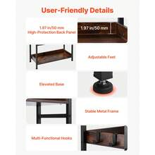 Uimoso 6-Tier Industrial Ladder Shelf Books And Plant Display Bookshelf - 1 - View 5