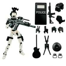 Figura de acción con escudo impreso en 3D de 5 colores - Juguete posicionable de múltiples articulaciones, kit de ensamblaje DIY con accesorios, regalo educativo STEM para niños de 3+ años, regalo de cumpleaños genial para niños y niñas - Multicolor - Ver 11