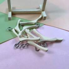 1/12 Scale Mini Clothes Hanger, Cute Mini Accessory For DIY Dollhouse Wardrobe Decoration, Perfect Gift - Apricot - View 10