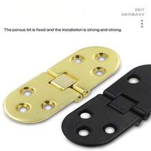 2pcs Foldable Table Hinges, Self-Supporting Folding Table Cabinet Door Hinges, Embedded Hinges For Kitchen Furniture Accessories - Multicolor - View 8