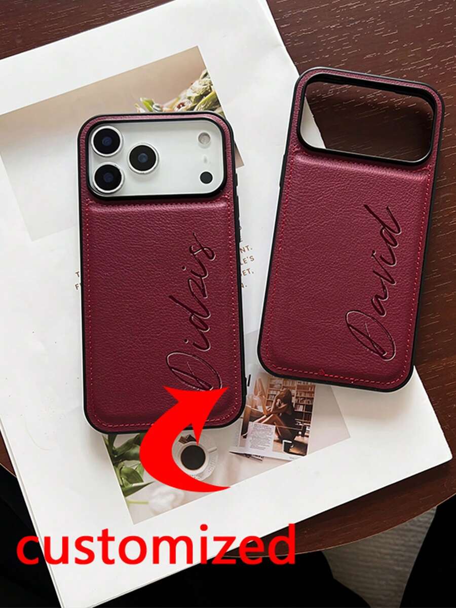 Ốp điện thoại bằng da đặt làm riêng | Ẩn giấu sự sang trọng trong lòng bàn tay bạn. Chất liệu da cao cấp được lựa chọn kỹ lưỡng, mang đến cảm giác ấm áp và tinh tế, từng đường nét đều thể hiện sự sang trọng, khác hẳn với cảm giác rẻ tiền của nhựa. - Nhiều màu - Xem 1