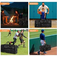130L Heavy Duty Large Duffle Equipment Bag, Catchers Gear Bag With Shoe Compartment, Baseball Duffle Bag - Marble - View 8