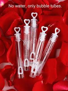 24支迷你心形泡泡棒 - 婚礼派对回礼、周年庆典用品，4英寸心形泡泡棒，适用于新娘送礼会、生日及其他特殊场合（白色）。精美的泡泡棒派对回礼，适用于婚礼和周年纪念日。泡泡管、婚礼泡泡、派对回礼。婚礼送别、新娘送礼会礼物、派对用品大包装、透明迷你泡泡管。浪漫求婚惊喜。 - 泡泡管 - 查看 2