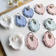 Bộ dụng cụ cắt đất sét phong cách Bohemian - Bộ làm trang sức, các hình vòng tối giản làm nổi bật các yếu tố rỗng và chi tiết tinh xảo, lý tưởng cho việc chế tác trang sức thủ công, khuôn cắt đất sét tinh tế và đẹp mắt. - trắng - Xem 5