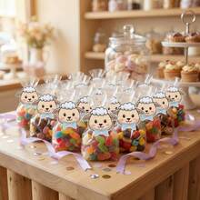 Túi quà Eid Al-Adha hình cừu dễ thương, túi đựng bỏng ngô hình cừu đáng yêu, sticker hình cừu dễ thương, dễ lắp ráp, bộ dụng cụ tự làm quà tặng tiệc Eid Al-Adha, 20 bộ túi quà tặng Eid Al-Adha. - Nhiều màu - Xem 4