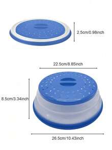 2-In-1 Foldable Microwave Splatter Cover And Vegetable Washing Filter: The Ultimate Space-Saving Kitchen Tool. Foldable Microwave Splash Guard, Dishwasher , Microwave Cover With Steam Vent, Made Of Silicone And Plastic Materials. - Multicolor - View 13