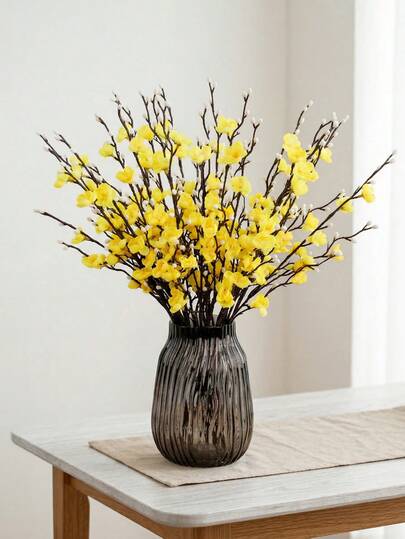 15 st/10 st/5 st/1 st konstgjorda vita plommonblommor, realistisk konstgjord plommonblomma, lämplig för bröllopsdekoration, rumsdekoration, heminredning, sovrumsdekoration, kontorsdekoration, hotelldekoration, trädgårdsdekoration, festdekoration, vardagsrumsdekoration, mors dag, mors dagsdekoration, presenter till mamma, vårdekoration, matbordsdekoration, bröllopsdekoration, bröllopsblommor